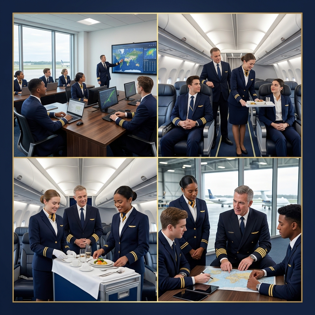 Aviation students training at Avanta